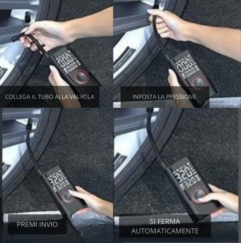 GimyAir Pro – Gonfiatore Portatile Ultra Veloce